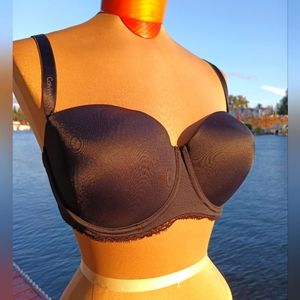 Calvin Klein black strapless, one strap, or two strap bra 34DD